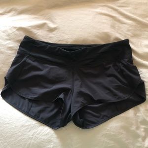 Lululemon black lined short. Size 8.